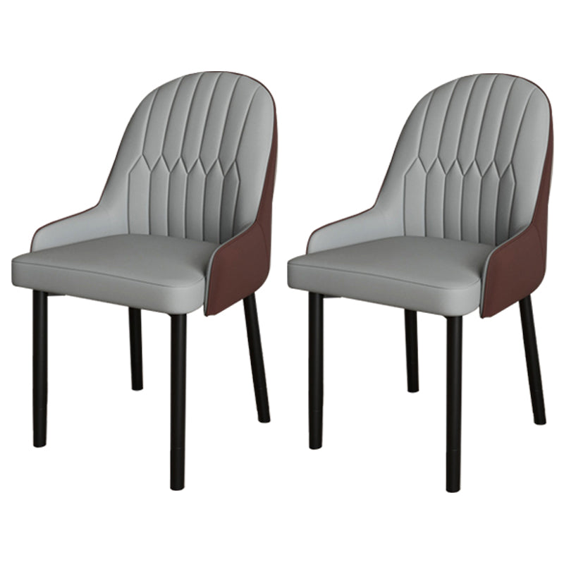 Ensemble de chaises scandinaves en métal, avec bras arrière solide, chaise de cuisine et de salle à manger