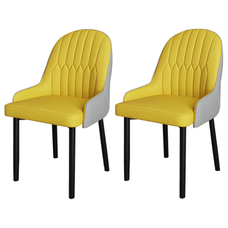 Ensemble de chaises scandinaves en métal, avec bras arrière solide, chaise de cuisine et de salle à manger