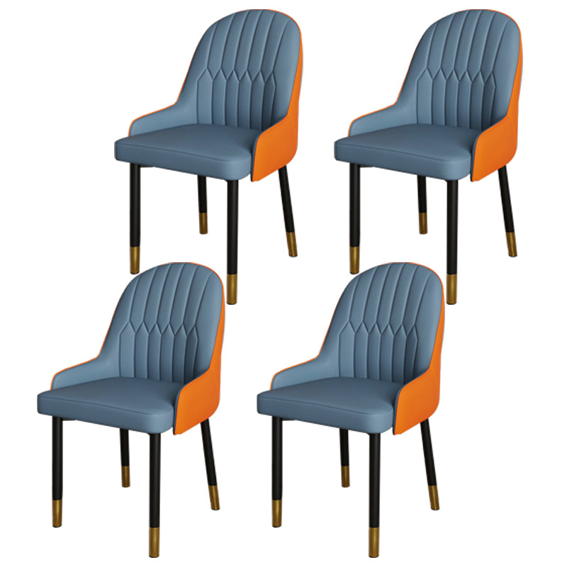 Ensemble de chaises scandinaves en métal, avec bras arrière solide, chaise de cuisine et de salle à manger