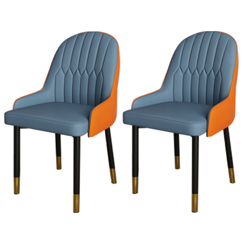 Ensemble de chaises scandinaves en métal, avec bras arrière solide, chaise de cuisine et de salle à manger