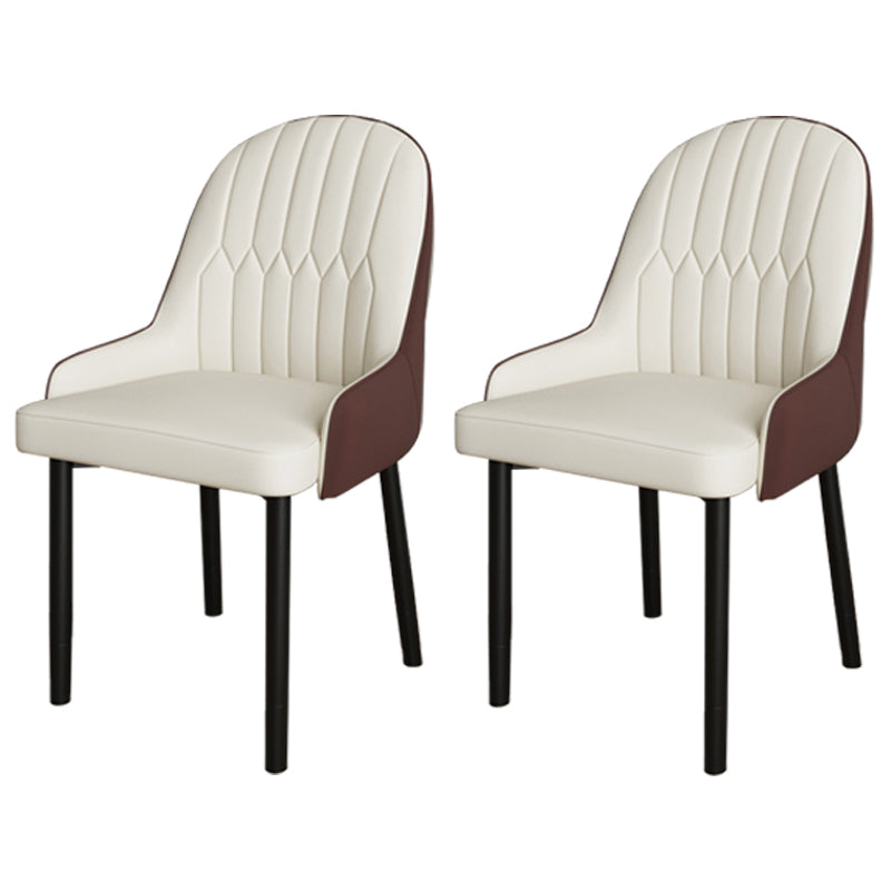 Ensemble de chaises scandinaves en métal, avec bras arrière solide, chaise de cuisine et de salle à manger
