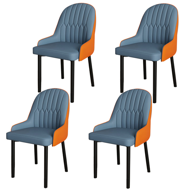 Ensemble de chaises scandinaves en métal, avec bras arrière solide, chaise de cuisine et de salle à manger