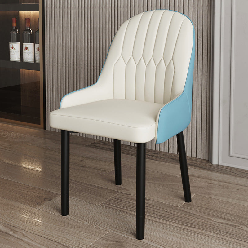 Ensemble de chaises scandinaves en métal, avec bras arrière solide, chaise de cuisine et de salle à manger