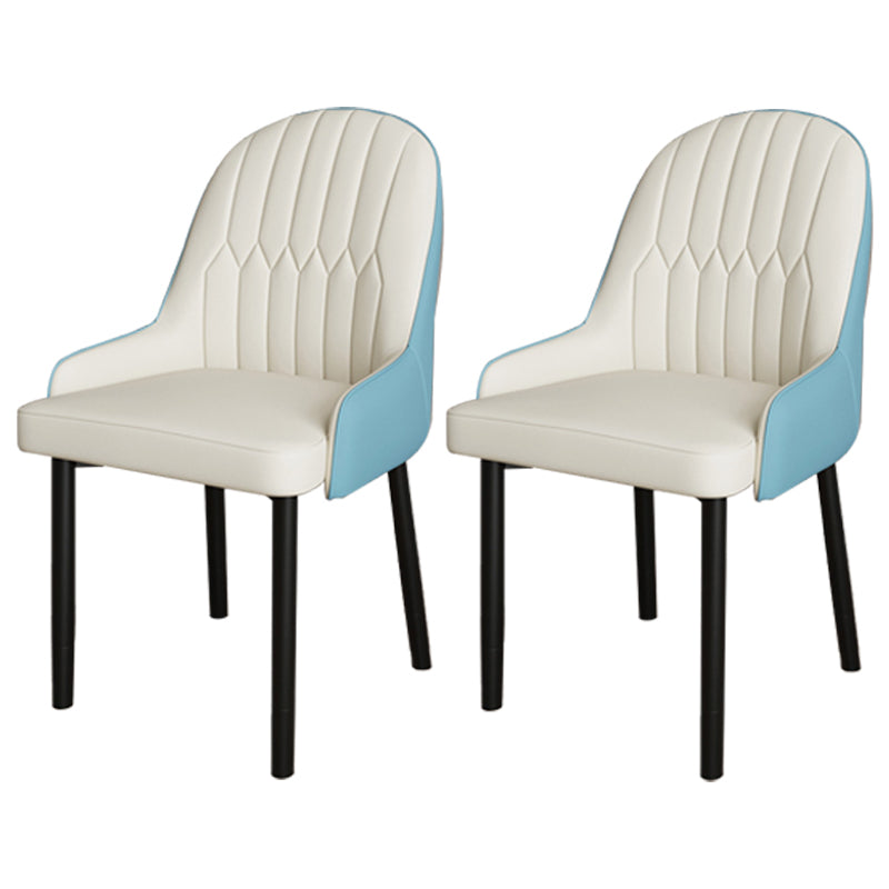Ensemble de chaises scandinaves en métal, avec bras arrière solide, chaise de cuisine et de salle à manger