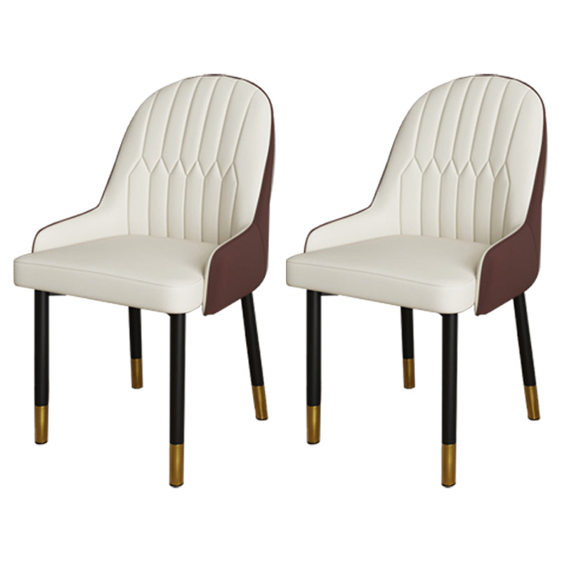 Ensemble de chaises scandinaves en métal, avec bras arrière solide, chaise de cuisine et de salle à manger
