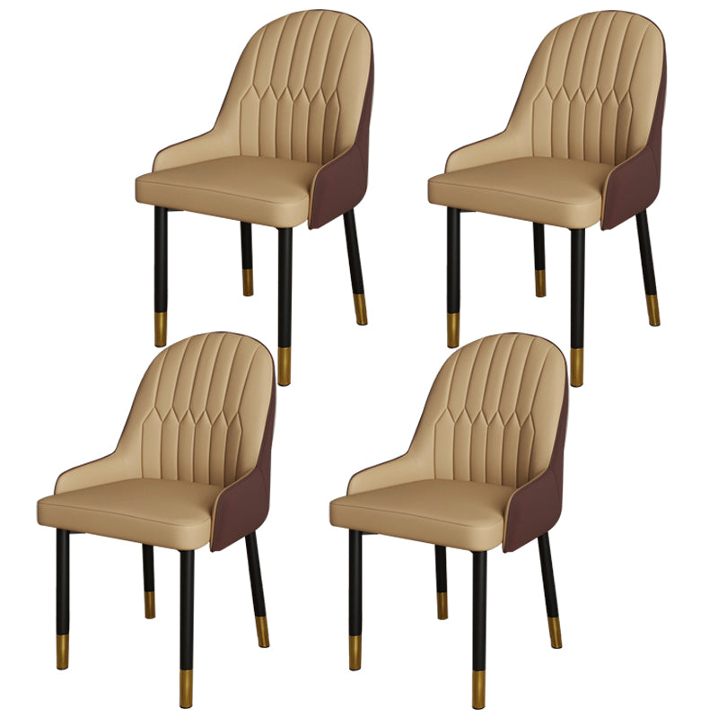 Ensemble de chaises scandinaves en métal, avec bras arrière solide, chaise de cuisine et de salle à manger