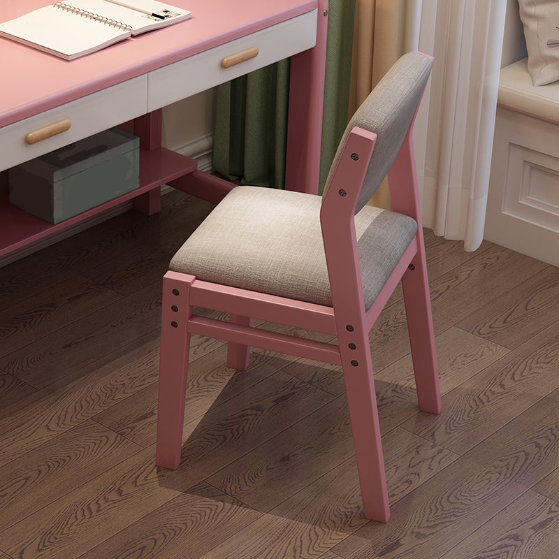 Chaise en bois intérieure et extérieure moderne, chaise simple de salle à manger à dossier ouvert sans accoudoirs
