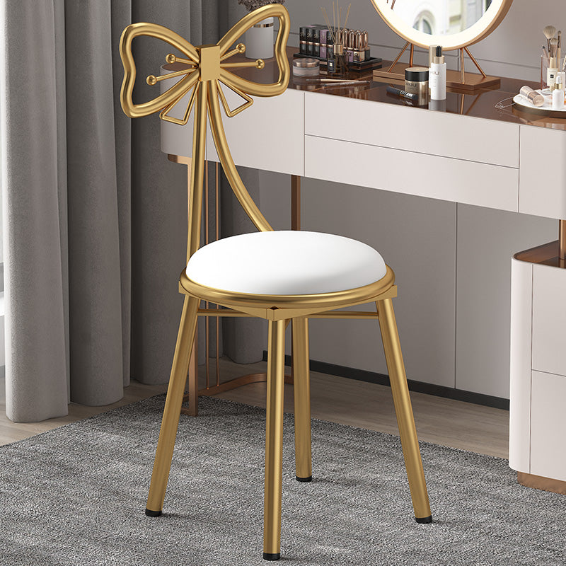 Chaise de salle à manger sans accoudoirs rembourrée de style scandinave, chaise simple à dossier ouvert