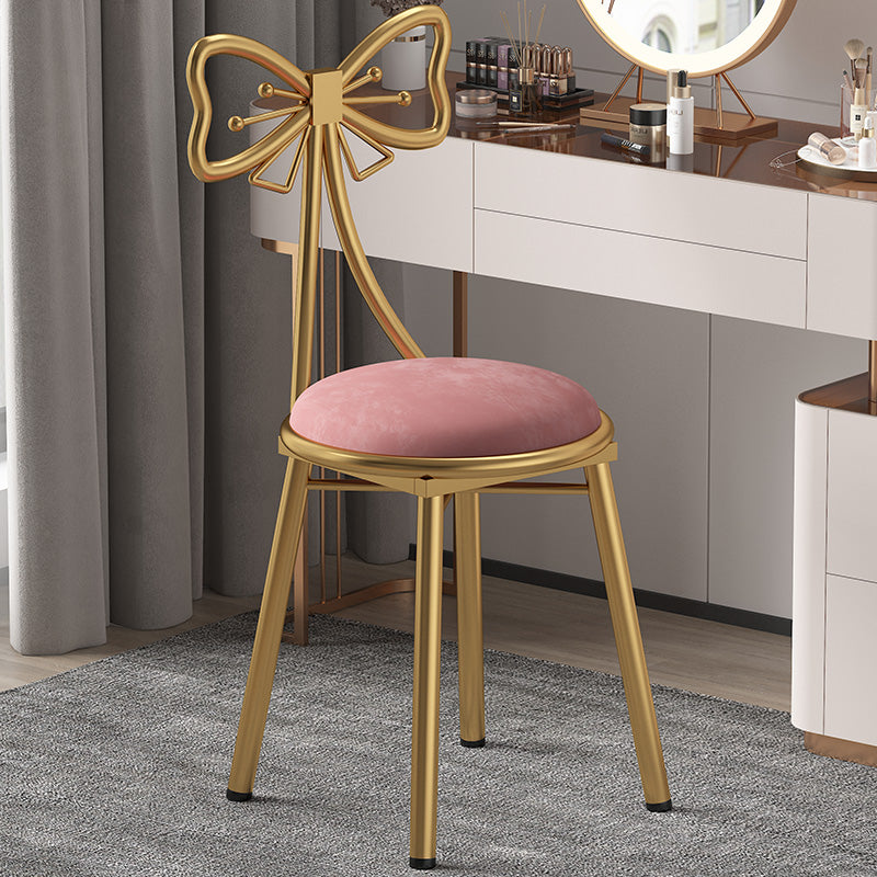 Chaise de salle à manger sans accoudoirs rembourrée de style scandinave, chaise simple à dossier ouvert
