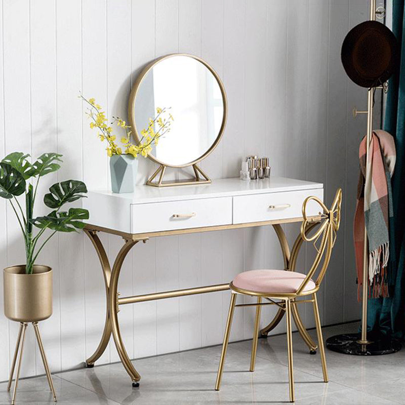 Chaise de salle à manger rembourrée de style scandinave, chaise simple sans accoudoirs à dossier ouvert