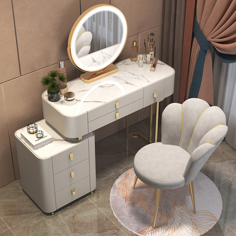 Silla de comedor tapizada estilo Glam, silla de comedor individual con respaldo sólido