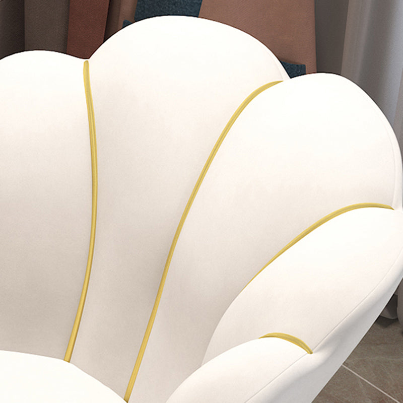 Silla de comedor tapizada estilo Glam, silla de comedor individual con respaldo sólido