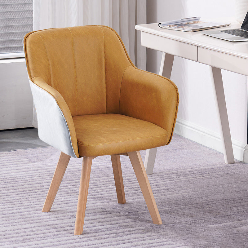 Chaises de salle à manger en Faux cuir de Style scandinave, fauteuils à dossier solide pour un usage domestique
