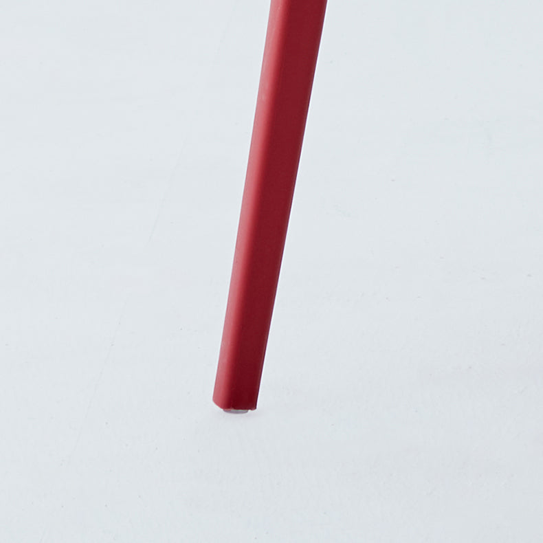 Chaise latérale de restaurant en plastique scandinave, couleurs bonbon, chaise de salle à manger à dossier ouvert