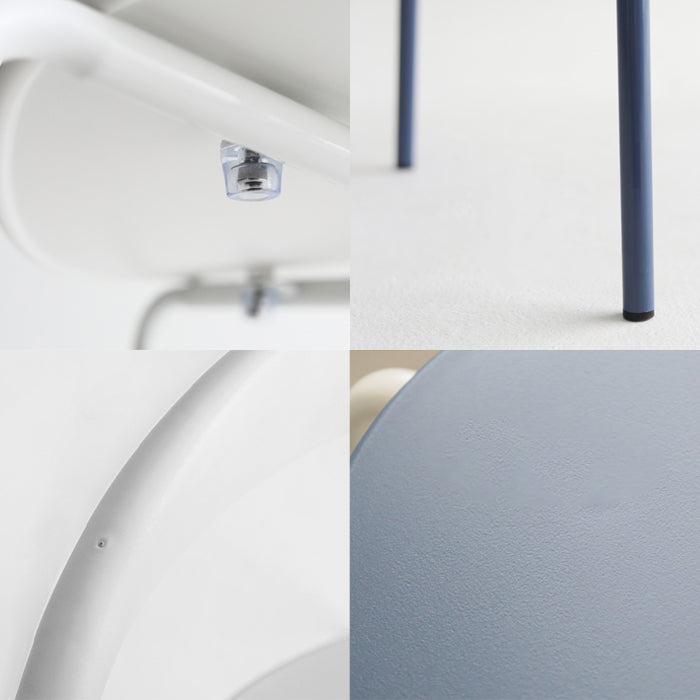 Minimalistische stijl Open achterkant Dining Side Chair Less Dining zijstoel voor huis (set van 2)