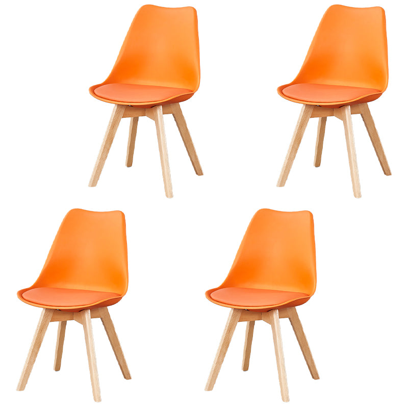 Skandinavischer Lederschlafzimmer Seitstuhl Mattes Finish Rückenstuhl (4)