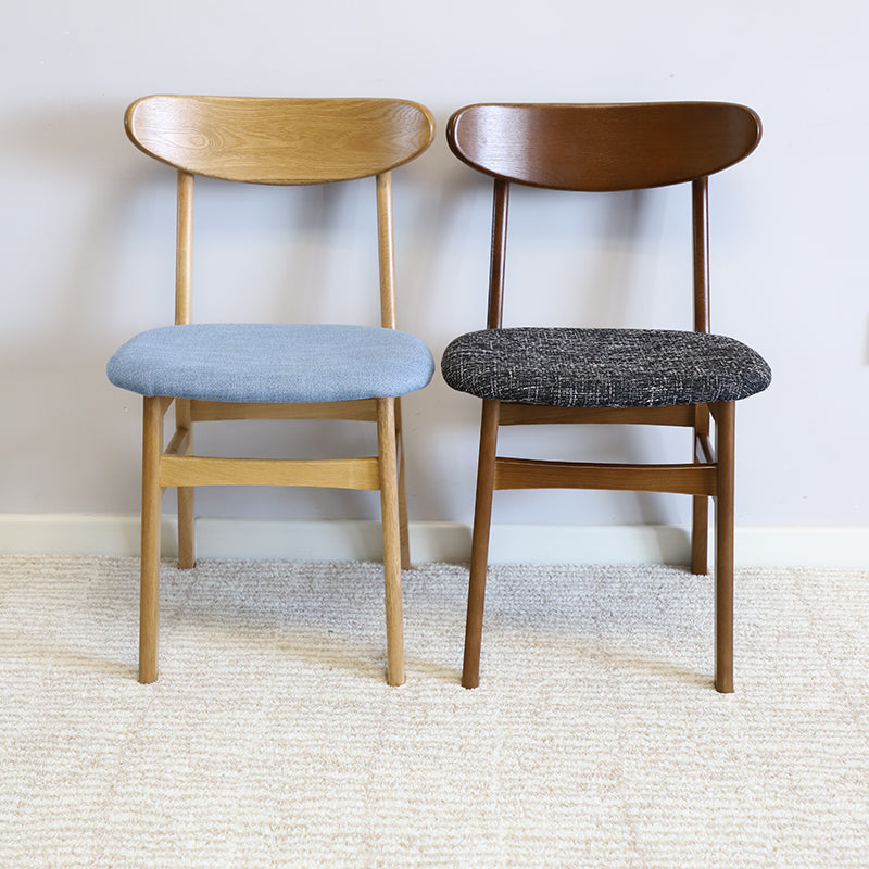 Contemporary Style Wood Side Dining Chairs Open Back Dining Armless Chairs