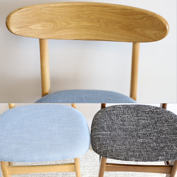 Contemporary Style Wood Side Dining Chairs Open Back Dining Armless Chairs
