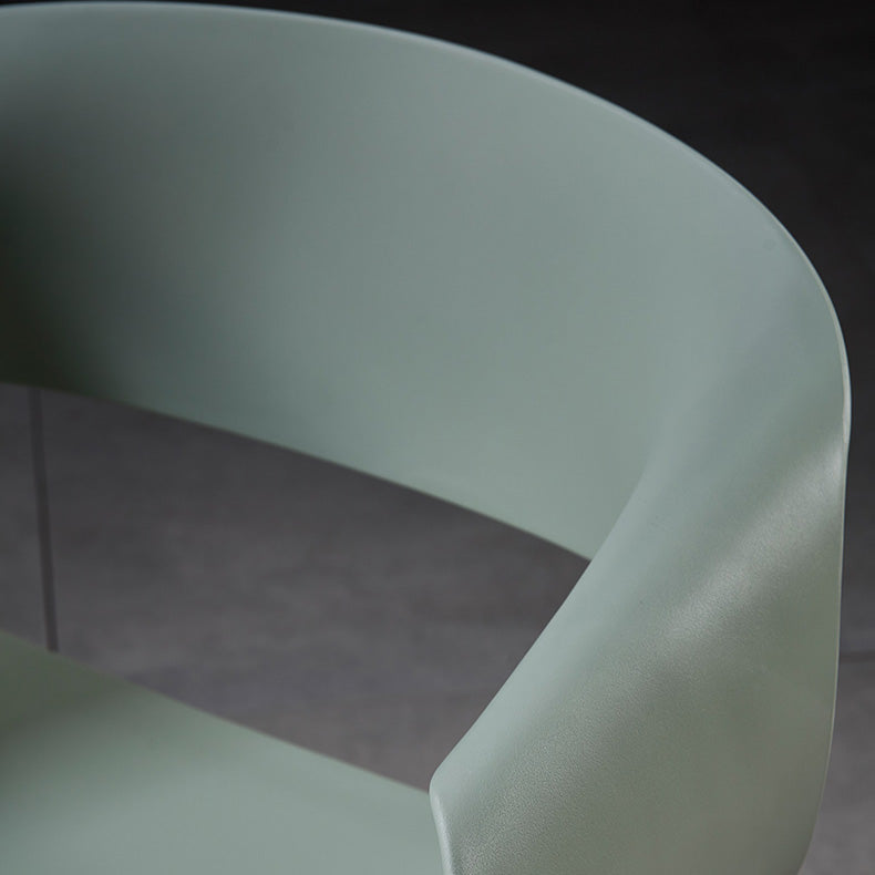 Chaises de salle à manger scandinaves sans accoudoirs avec pieds en bois (Ensemble de 2)