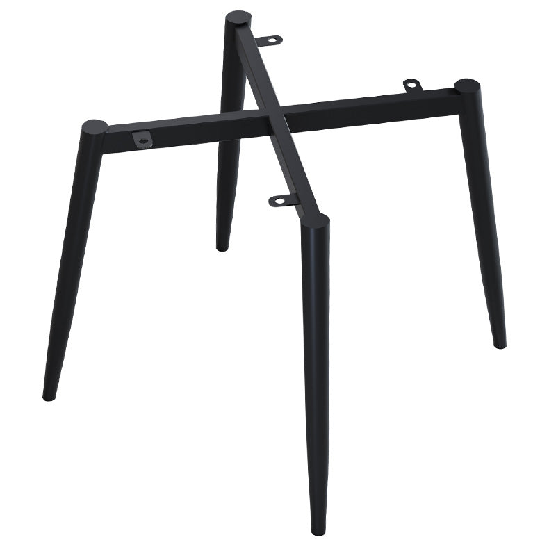 Modern Metal Indoor-Outdoor Chair Dining Room Solid Back Armless Single Chair