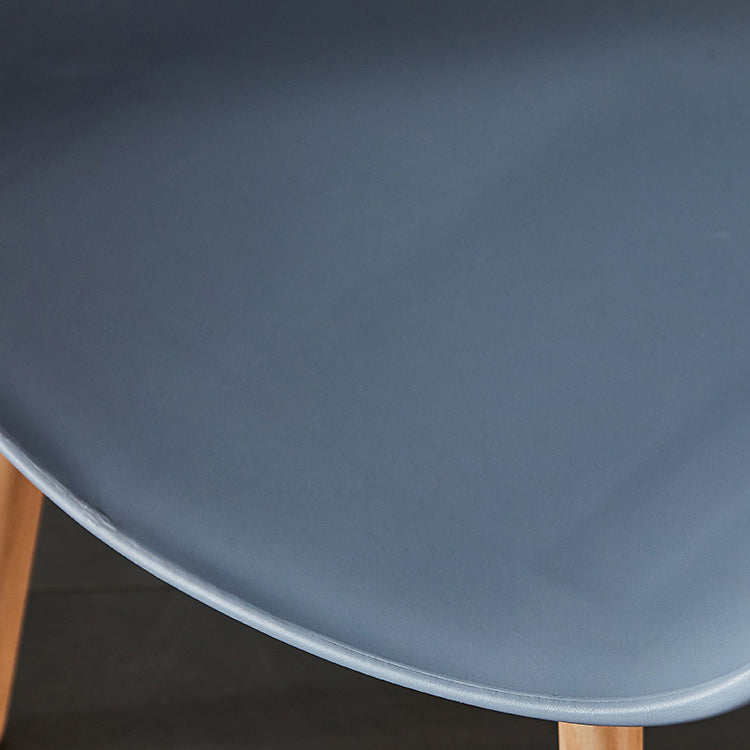 Chaises de salle à manger scandinaves sans accoudoirs avec pieds en bois (Ensemble de 4)