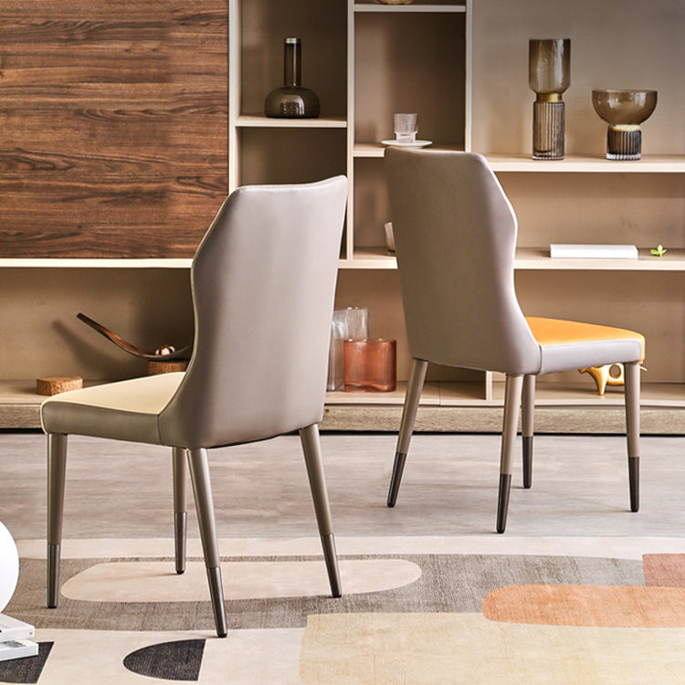 Silla de madera de roble de estilo escandinavo, cocina, comedor, sillas laterales con respaldo sólido