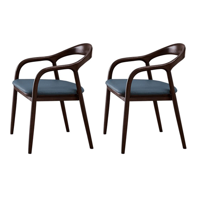 Chaises traditionnelles en bois de frêne massif, bras arrière ouvert, ensemble de chaises de cuisine et de salle à manger
