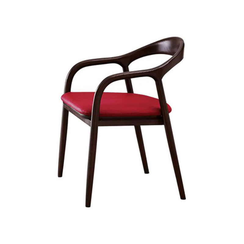 Chaises traditionnelles en bois de frêne massif, bras arrière ouvert, ensemble de chaises de cuisine et de salle à manger