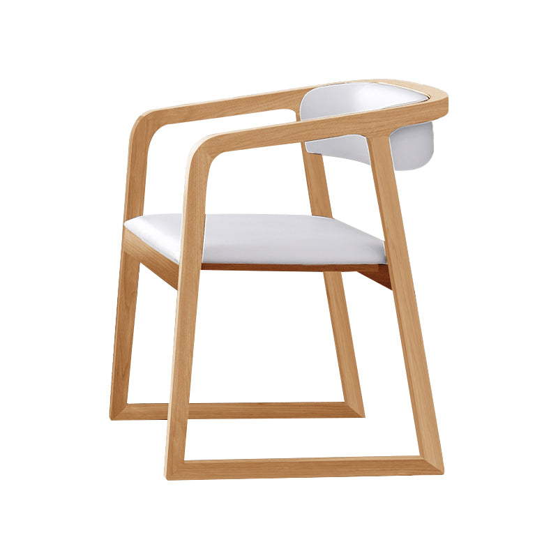 Chaises traditionnelles en bois de frêne massif, ensemble de chaises de cuisine et de salle à manger à dossier ouvert