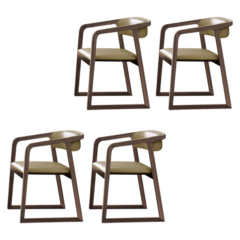 Chaises traditionnelles en bois de frêne massif, ensemble de chaises de cuisine et de salle à manger à dossier ouvert
