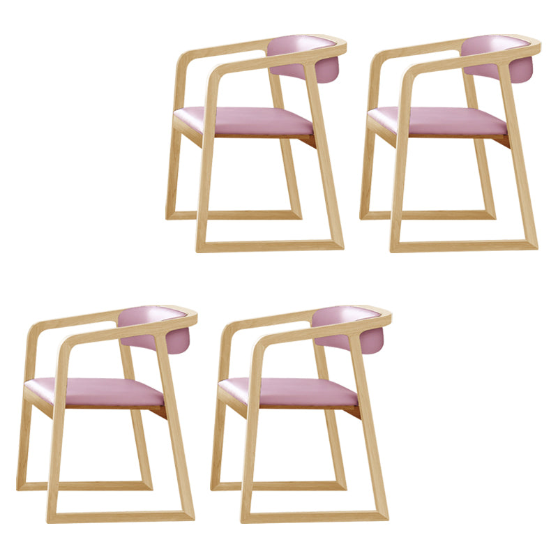 Chaises traditionnelles en bois de frêne massif, ensemble de chaises de cuisine et de salle à manger à dossier ouvert