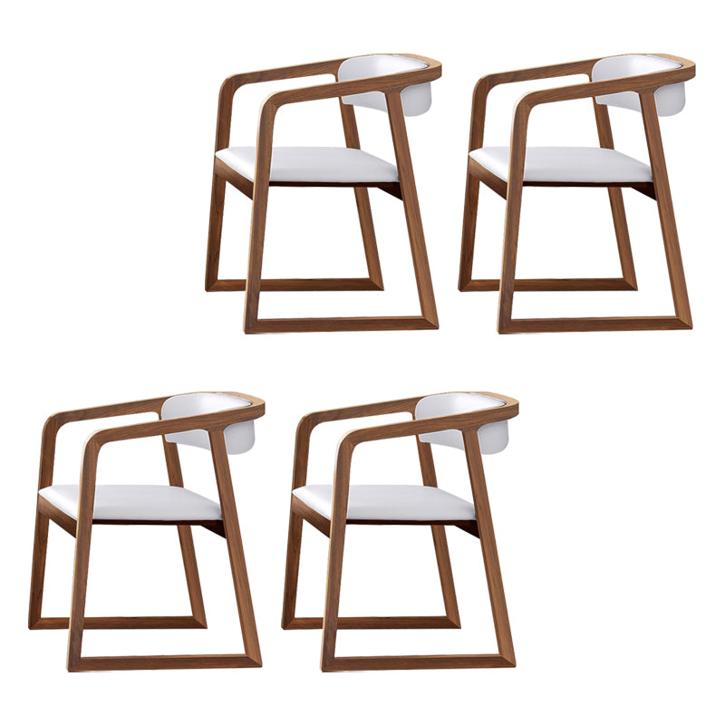 Chaises traditionnelles en bois de frêne massif, ensemble de chaises de cuisine et de salle à manger à dossier ouvert