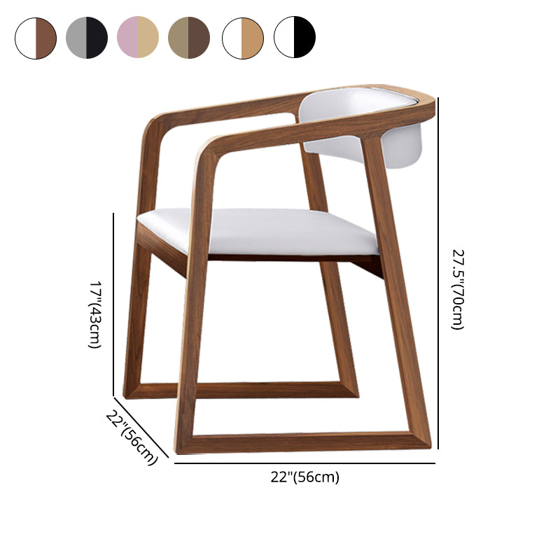 Chaises traditionnelles en bois de frêne massif, ensemble de chaises de cuisine et de salle à manger à dossier ouvert