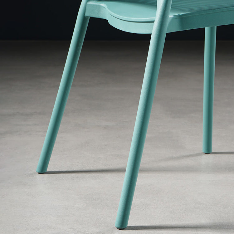 Sillas de comedor de estilo moderno, sillas laterales sin brazos de plástico para cocina