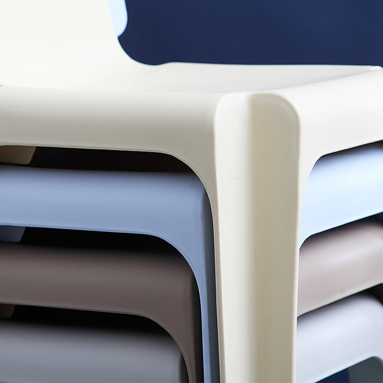 Eigentijdse stijl plastic eetwarmeloze stoel stevige achterste eetstoelen voor thuis