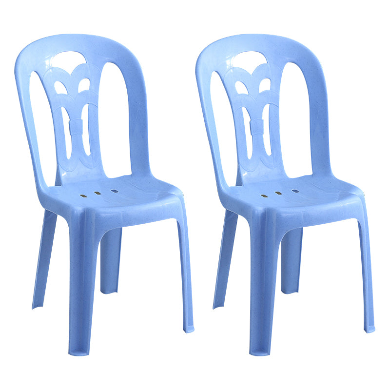 Sillas apilables plásticas contemporáneas del lado trasero del listón de la silla sin brazos para el hogar