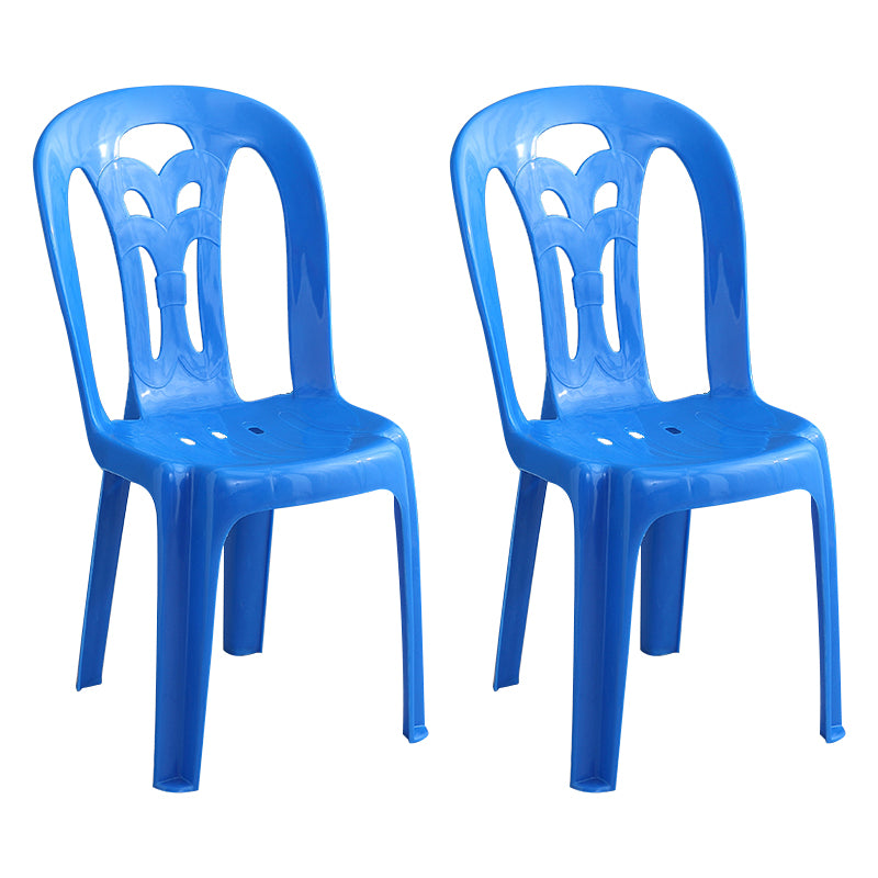 Sillas apilables plásticas contemporáneas del lado trasero del listón de la silla sin brazos para el hogar