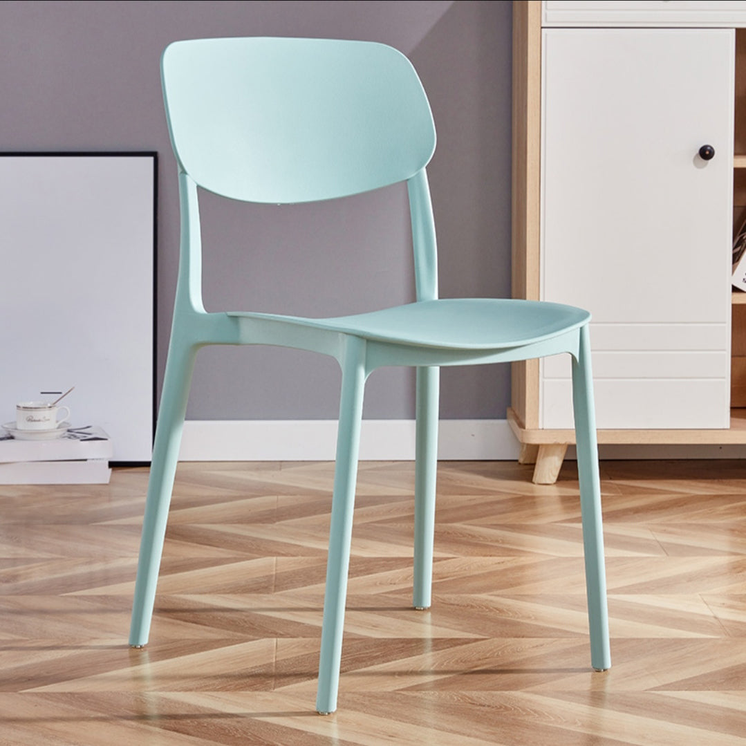 Chaise de salle à manger de style contemporain Cuisine en plastique dinant la chaise simple sans bras