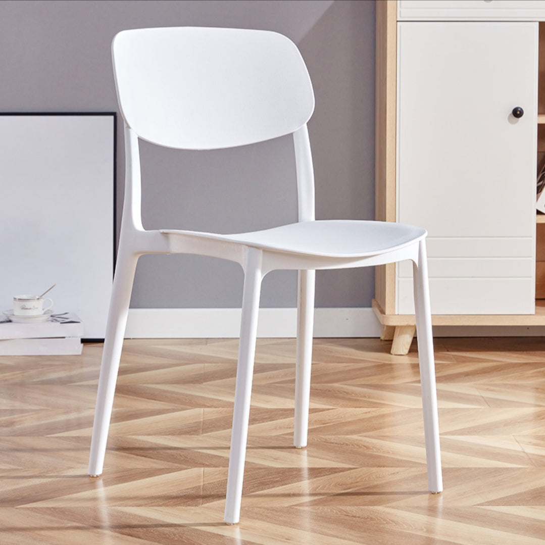 Chaise de salle à manger de style contemporain Cuisine en plastique dinant la chaise simple sans bras