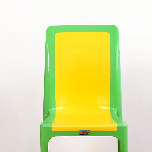 Silla de comedor de estilo moderno, cocina de plástico, silla lateral sin brazos