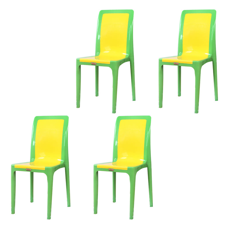 Chaise de salle à manger de style contemporain Cuisine en plastique dinant la chaise latérale sans bras