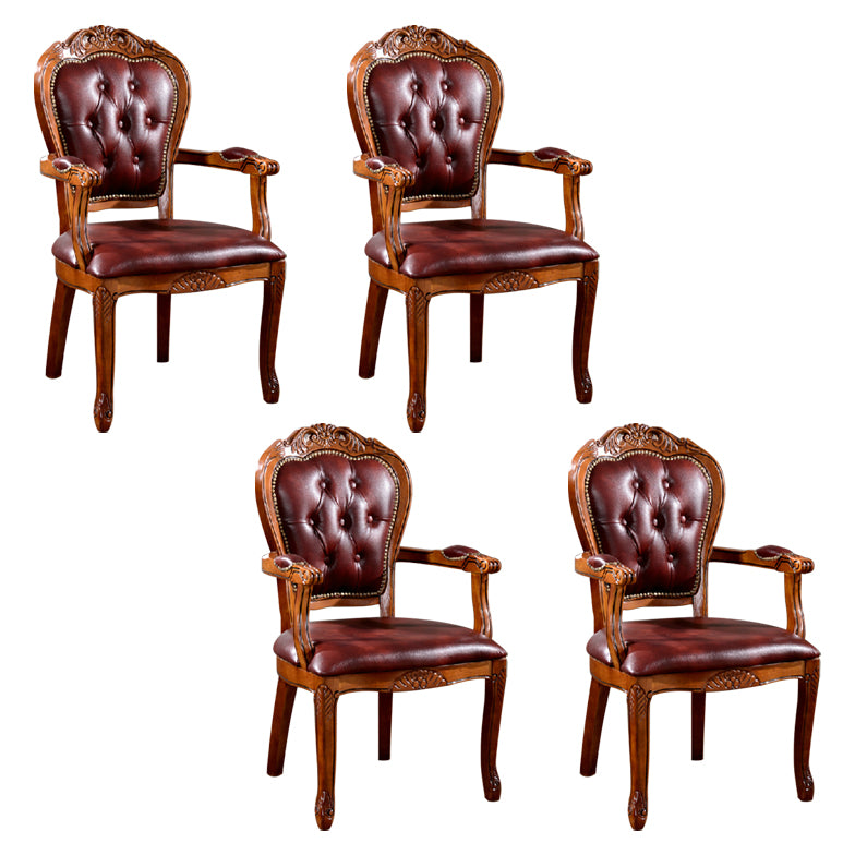 Silla de madera de roble de estilo escandinavo, juego de sillas de cocina y comedor con brazo trasero abierto