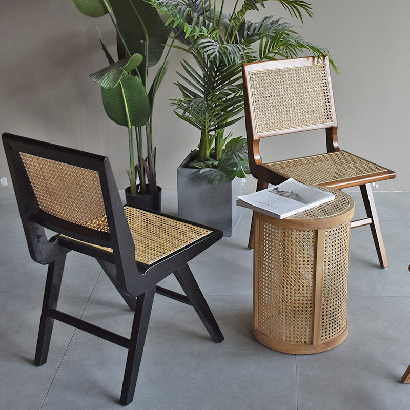 Chaises de salle à manger en bois de ferme, chaise latérale de salle à manger à dossier ouvert pour utilisation au restaurant