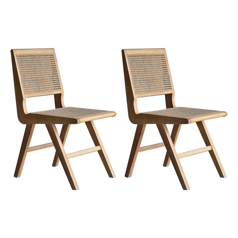 Chaises de salle à manger en bois de ferme, chaise latérale de salle à manger à dossier ouvert pour utilisation au restaurant