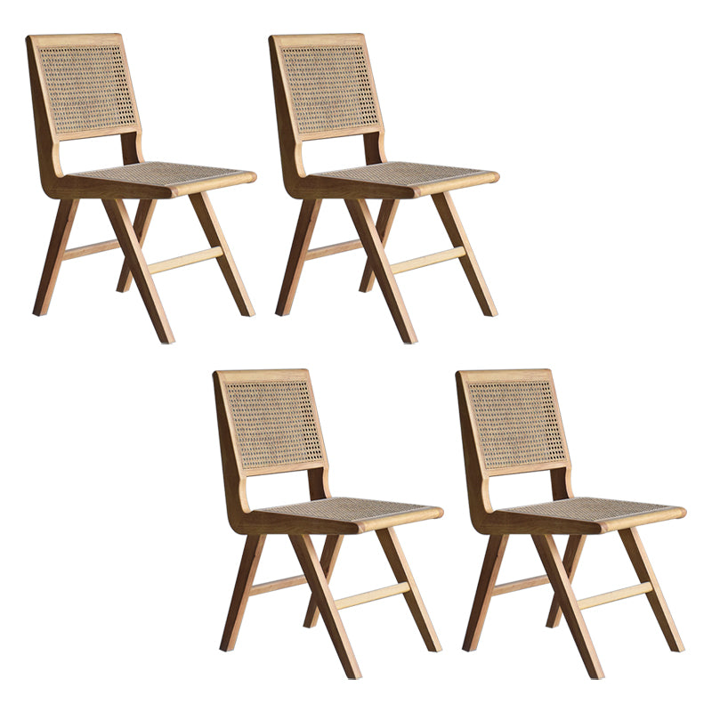 Chaises de salle à manger en bois de ferme, chaise latérale de salle à manger à dossier ouvert pour utilisation au restaurant