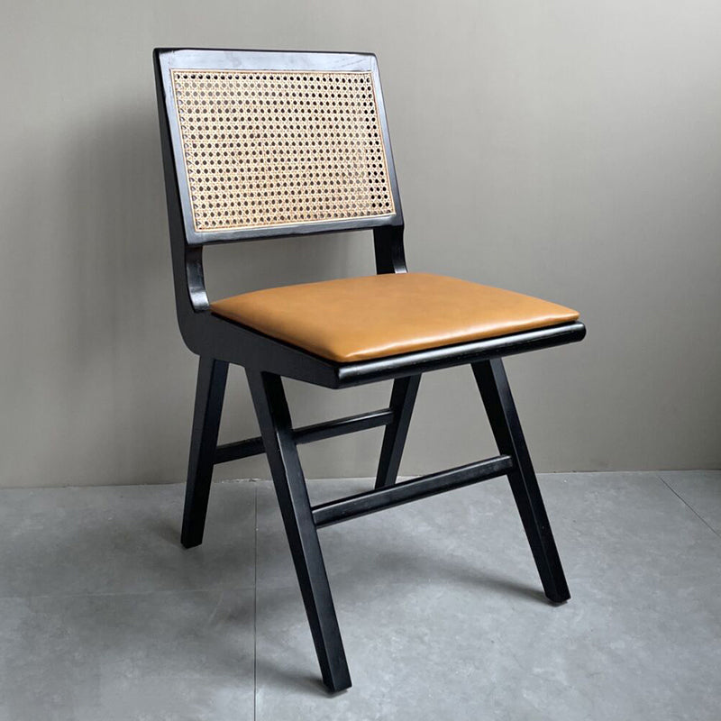 Chaises de salle à manger en bois de ferme, chaise latérale de salle à manger à dossier ouvert pour utilisation au restaurant
