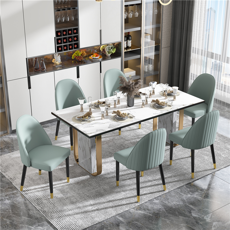 Silla de comedor de estilo escandinavo, silla Parsons acolchada sin brazos de madera (juego de 2)
