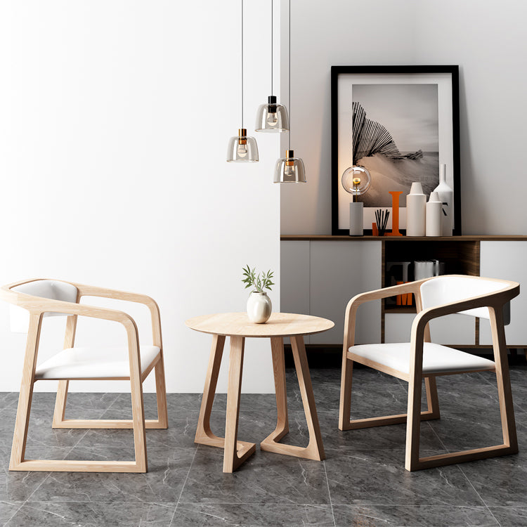 Ensemble de chaises traditionnelles en bois de frêne, cuisine, salle à manger, fauteuil à dossier ouvert