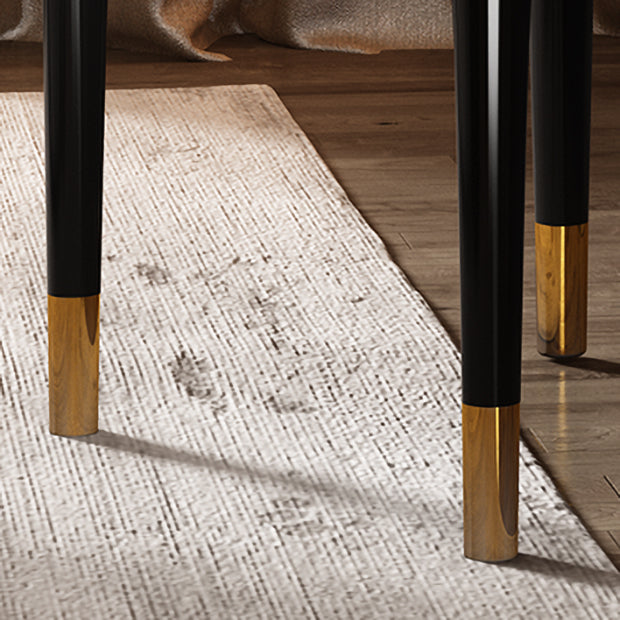 Silla de comedor de madera de estilo escandinavo, silla sin brazos con cuerno de vaca