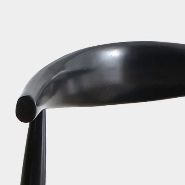 Silla de comedor de madera de estilo escandinavo, silla sin brazos con cuerno de vaca